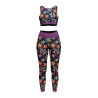 UV-schützendes Lycra PAHOA Schwarz / Violett